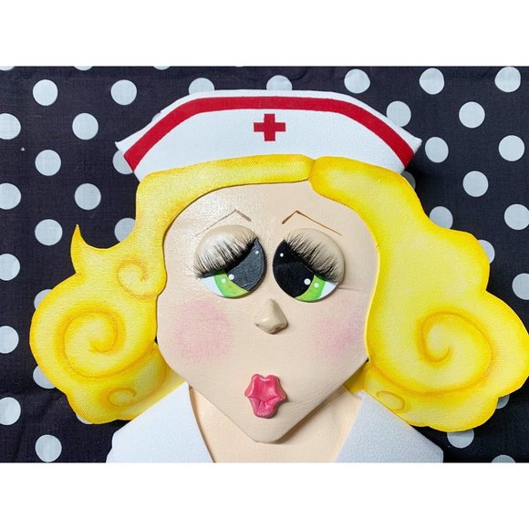 Nurse Payne 3D Wreath‎ Attachment or Wall Hanging Caricature. - Picture 2 of 5